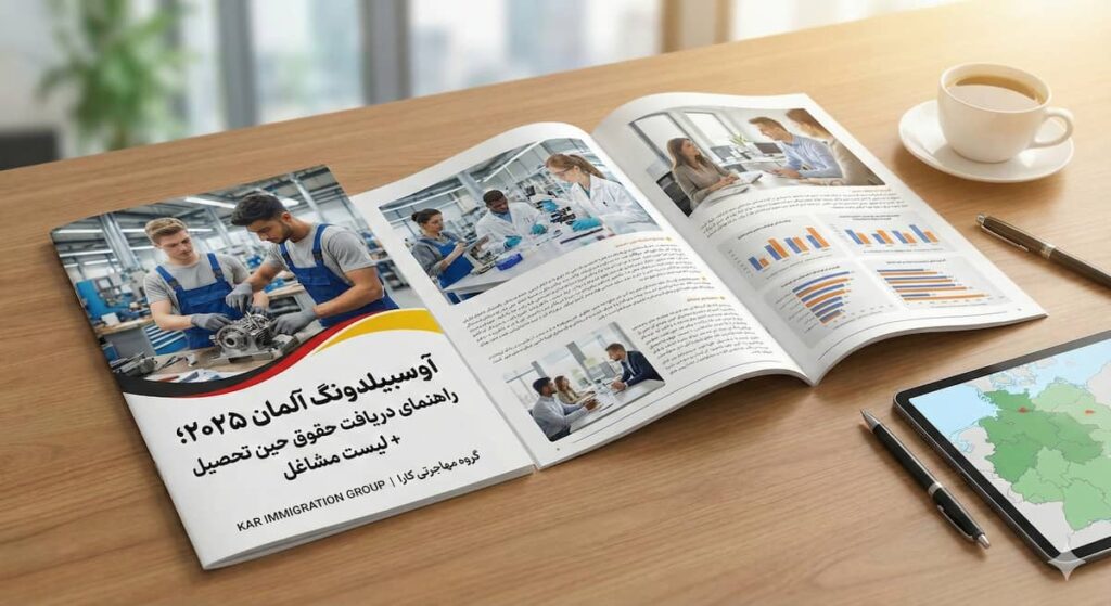 آوسبیلدونگ آلمان ۲۰۲۵؛ راهنمای دریافت حقوق حین تحصیل + لیست مشاغل | گروه مهاجرتی کارا